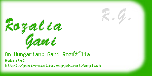rozalia gani business card